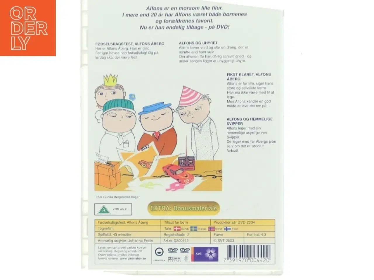 Billede 2 - Fødselsdagsfest, Alfons Åberg (DVD) med Thomas Vinding (DVD)