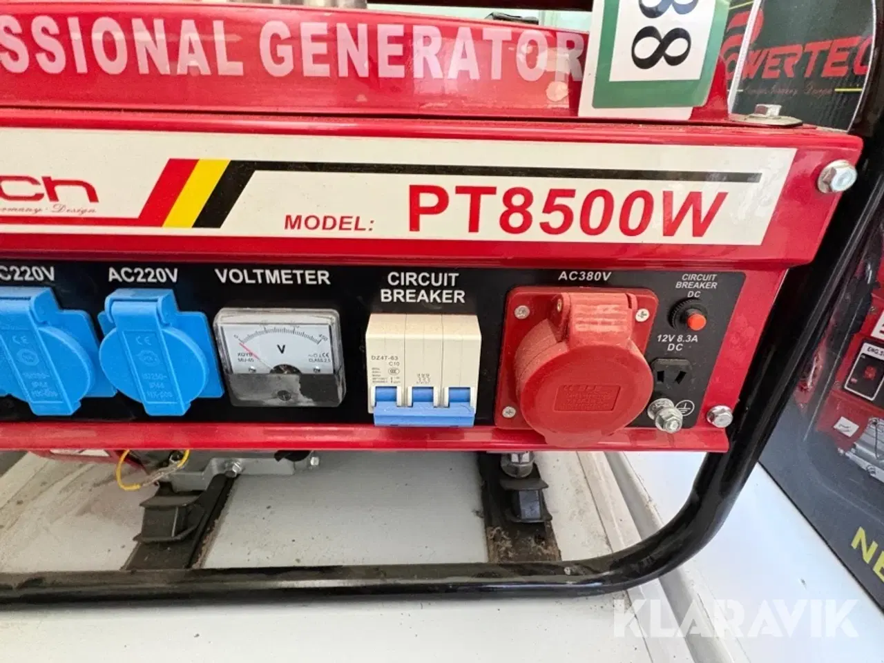 Billede 8 - Generator Powertech PT8500W