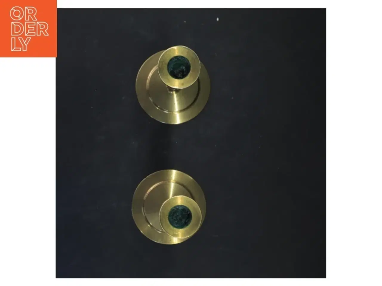 Billede 3 - Messing lysestager (str. 20x9 cm)