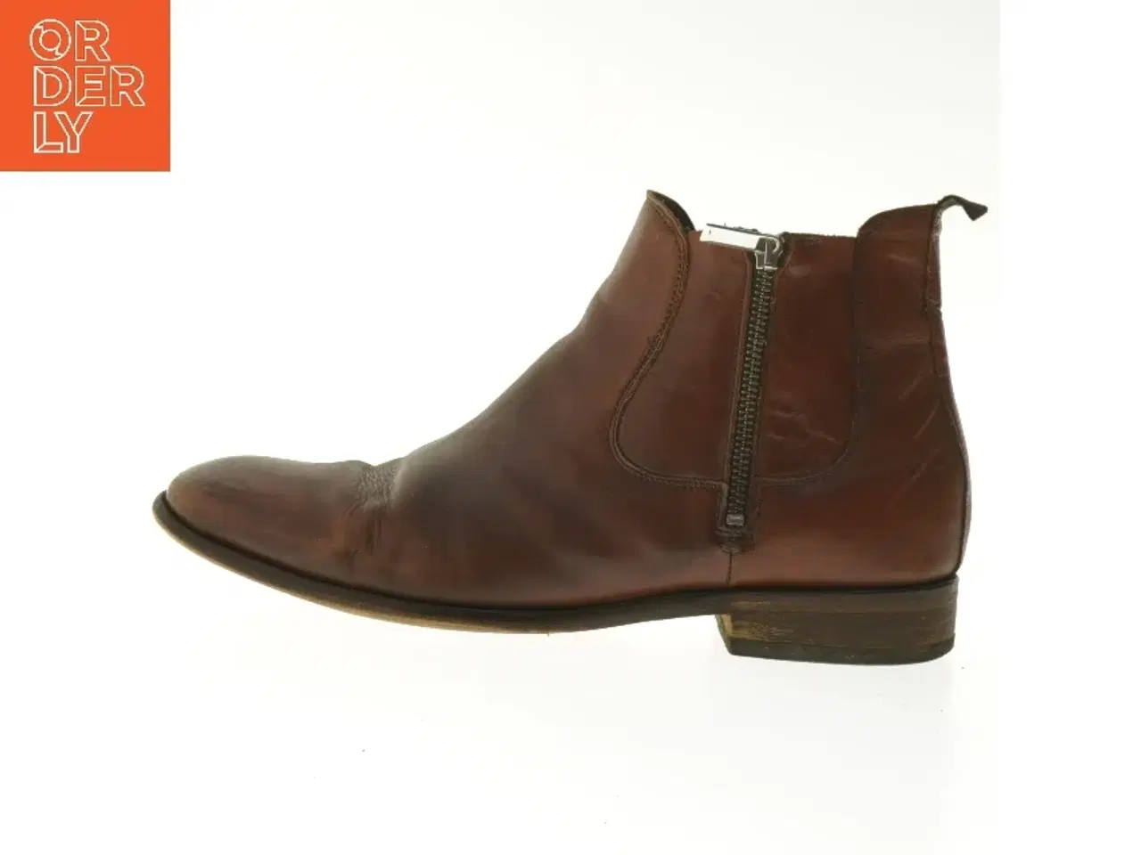 Billede 1 - AHLER brune læderstøvler herre str.  44