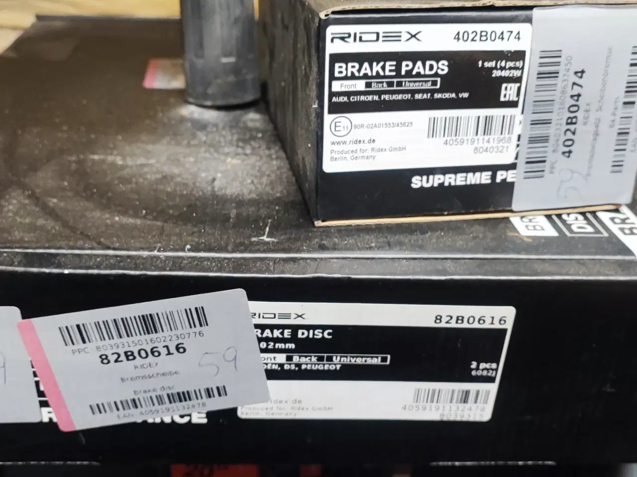 Billede 1 - Bremsedele, Ridex, Peugeot 308