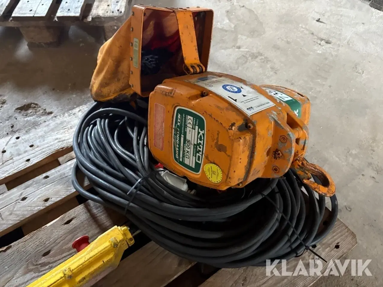 Billede 4 - Løftetalje Kito 1’000 kg.