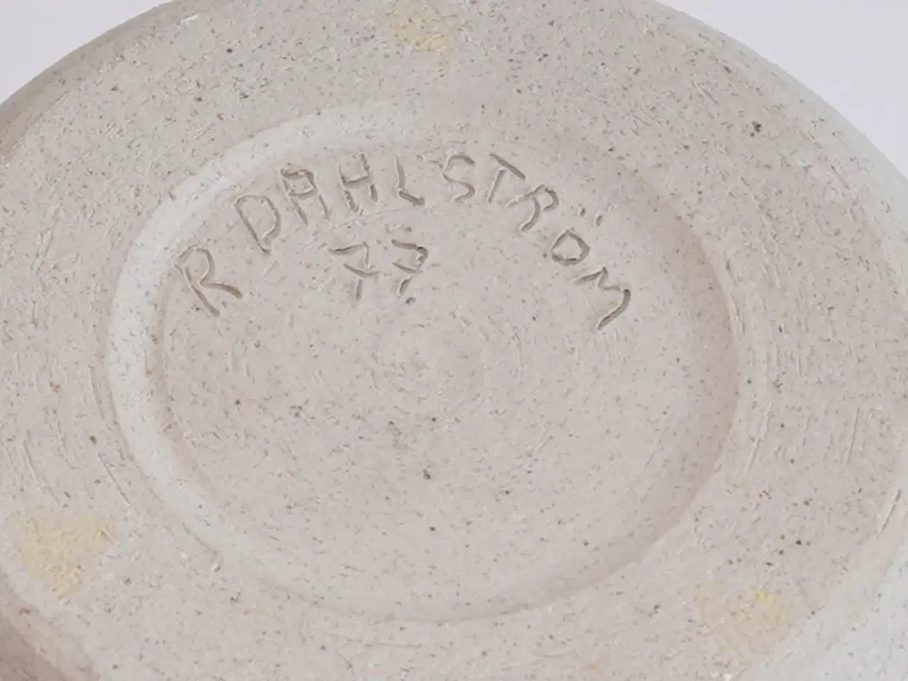 Billede 4 - Keramik vase med dekor signeret af R. Dahlström