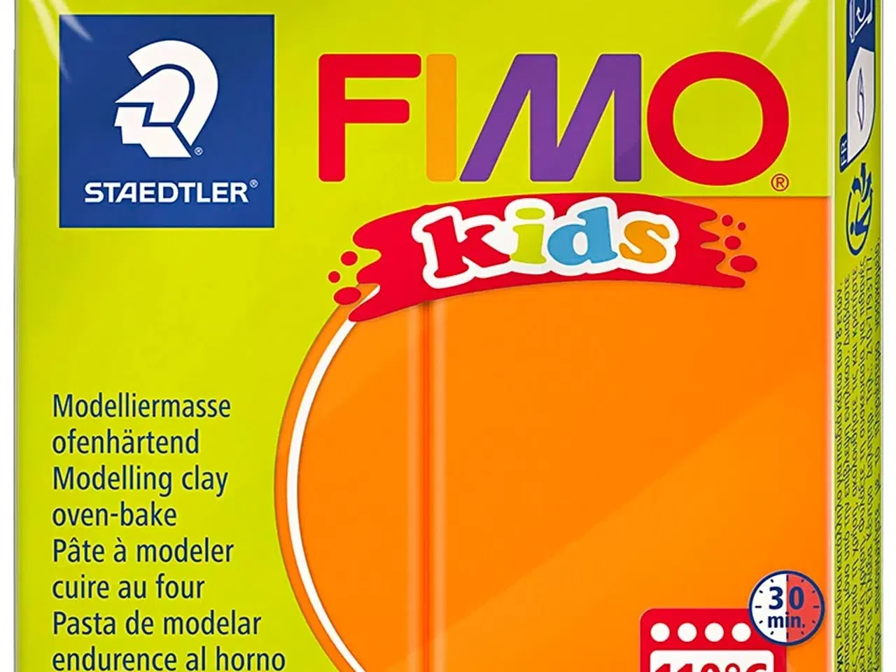 Billede 1 - FIMO® Kids ler, orange, 42g/ 1 pk.