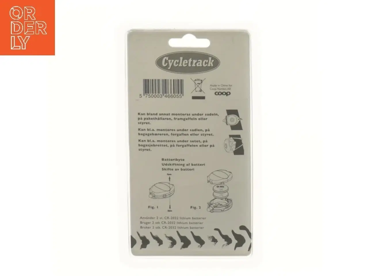 Billede 2 - Cykellygter sæt fra Coop (str. 20x12 cm)