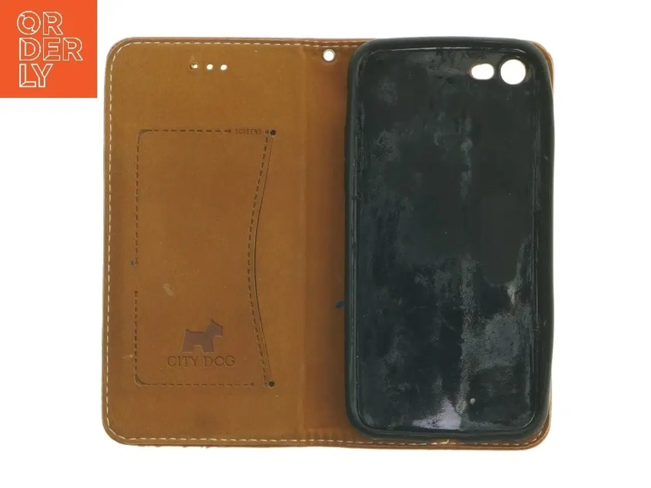Billede 3 - Brugt læderetui til smartphone fra City Dog (str. 14 x 7,5 cm)