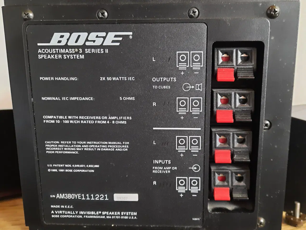 Billede 2 - BOSE Acoustimass 3 Serie II, Speaker system
