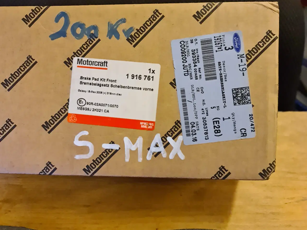 Billede 2 - Ford S-Max / Galaxy Bremseklodser