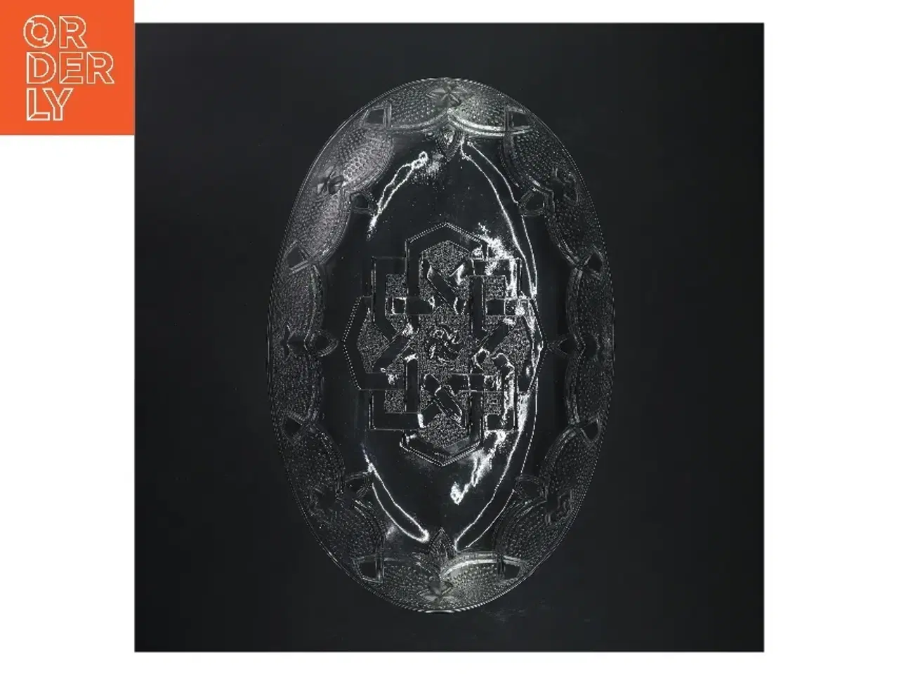 Billede 3 - Oval glassfad (str. 31 cm)