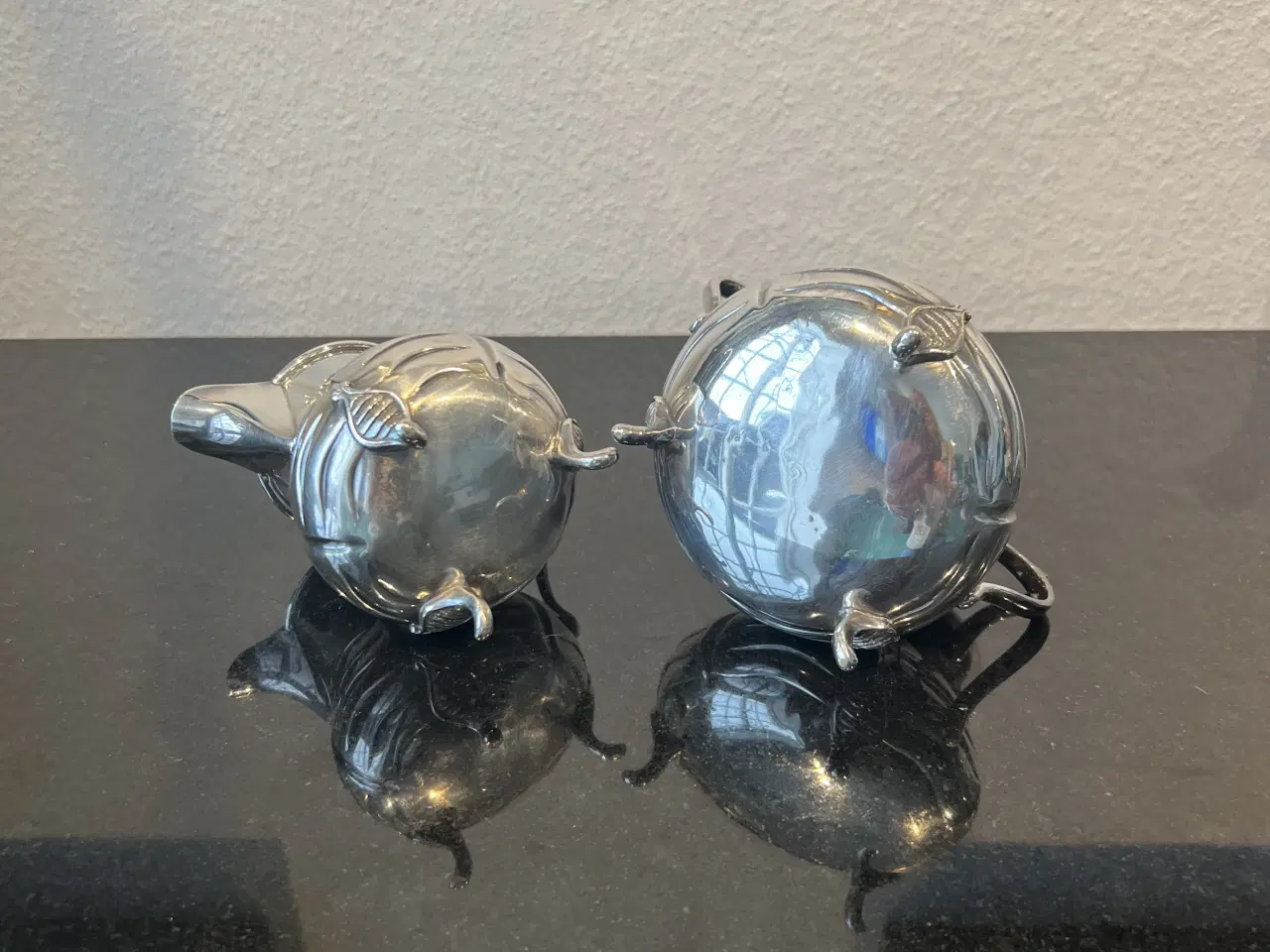 Billede 4 - Forsølvet fløde og sukkerskål