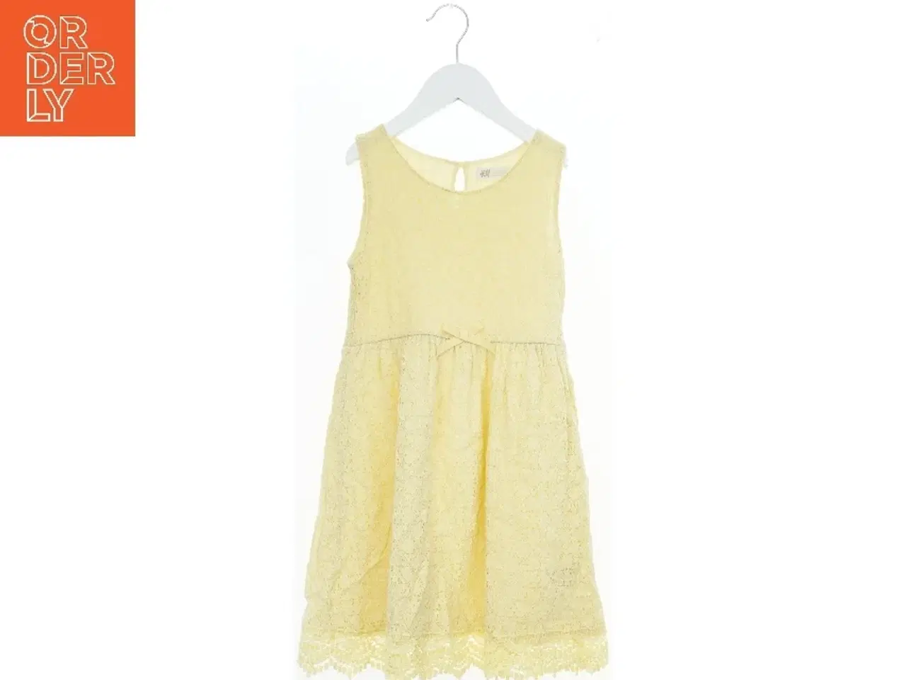 Billede 1 - Gul blondekjole til børn fra H&M (str. 140)
