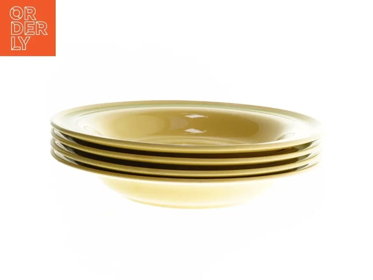 Billede 1 - Dybe tallerkener Vive fra svenske Gefle (str. Ø. 24 cm. 4 stykker)