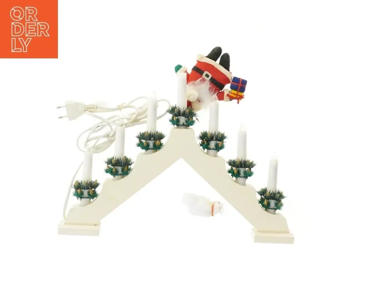 Billede 3 - Elektrisk lysestage med 7 LED-lys (str. 41x30 cm)