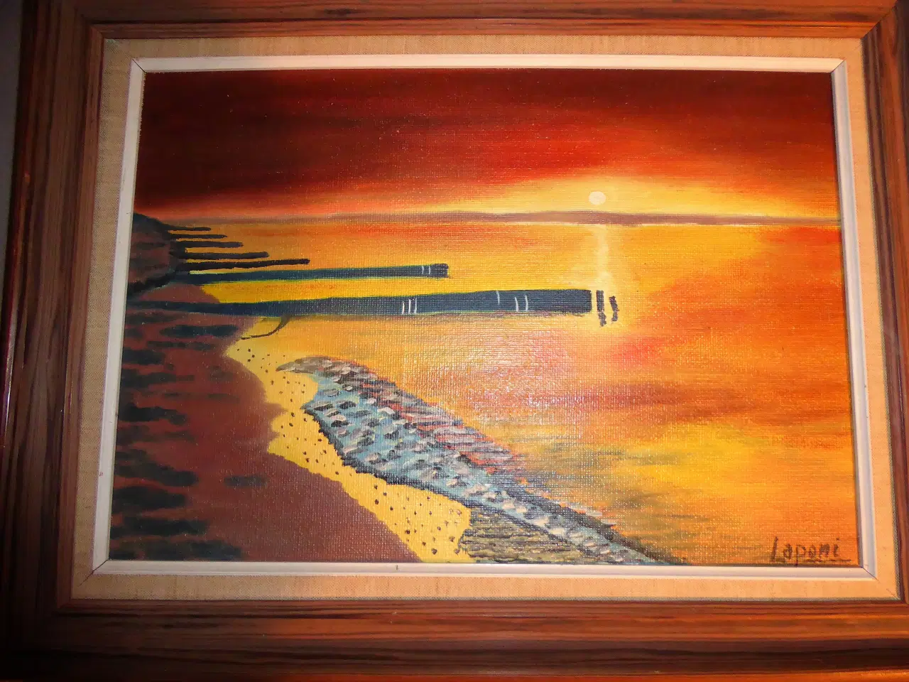 Billede 3 - 2 Flotte Oliemaleri på Lærred