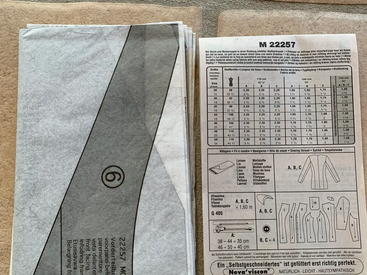 Billede 2 - Neue mode stil mønster str. 38-50 på jakke 