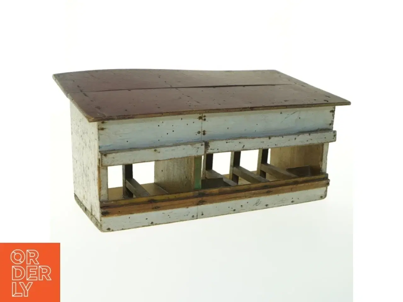 Billede 2 - Antikt trælegetøj stald (str. 39x20x17 cm)
