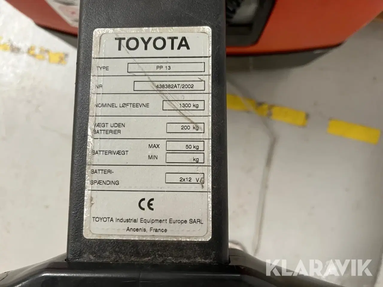 Billede 10 - El pallevogn Toyota PP 13