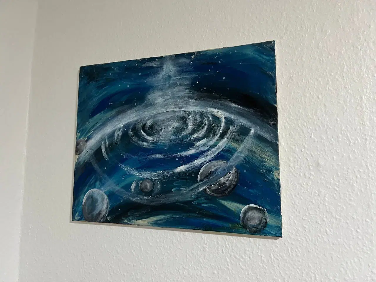 Billede 3 - “Universets puls – lille original akrylmaleri