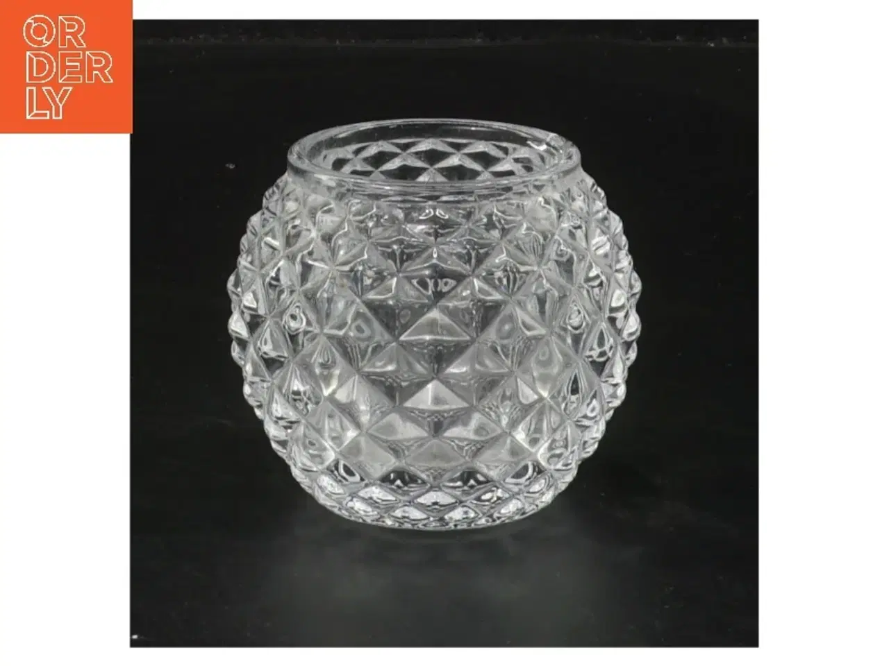 Billede 1 - Glas fyrfadslysestage (str. Ø 5 cm højde 6,5 cm)
