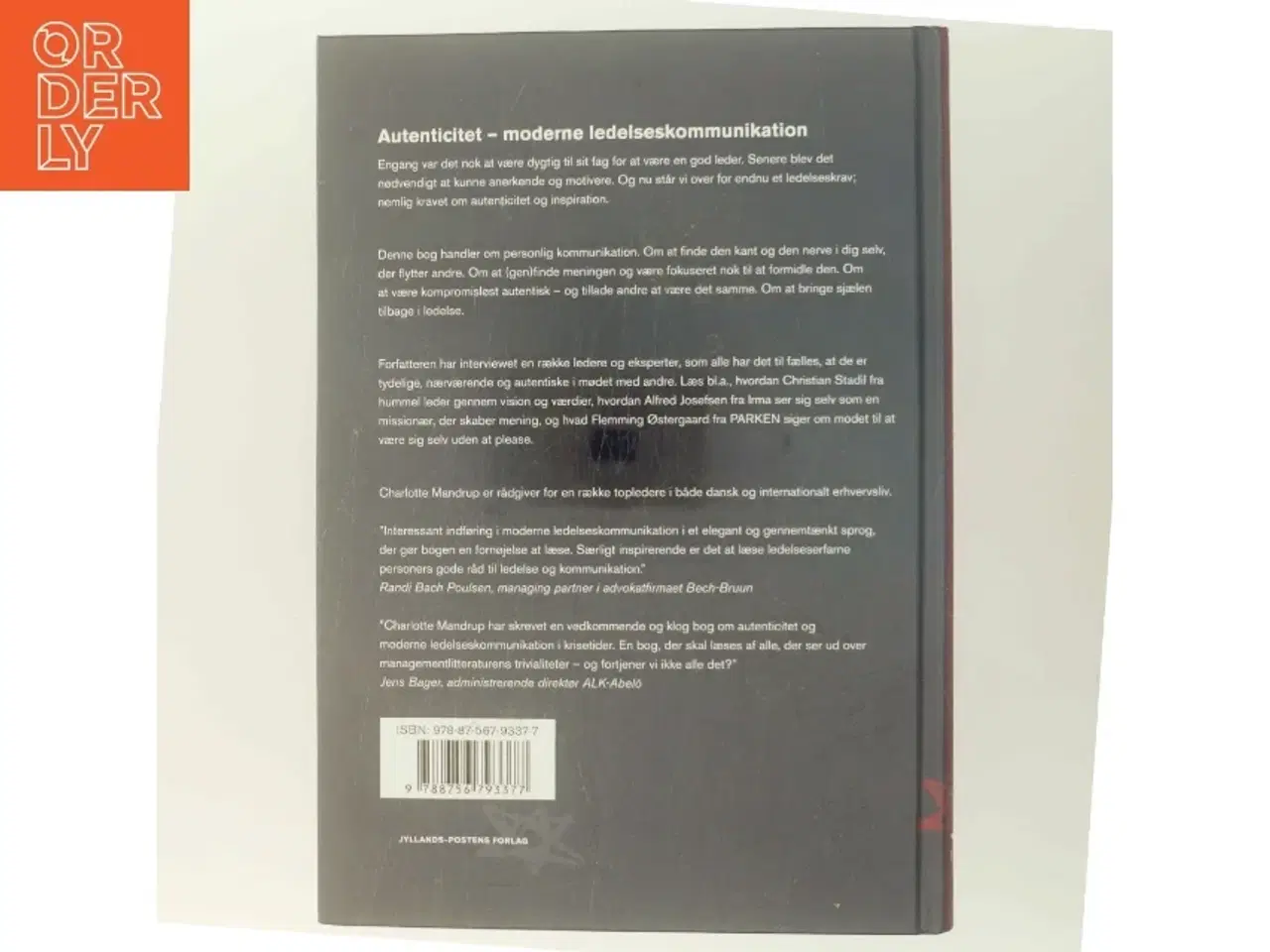 Billede 3 - Autenticitet : moderne ledelseskommunikation af Charlotte Mandrup (Bog)