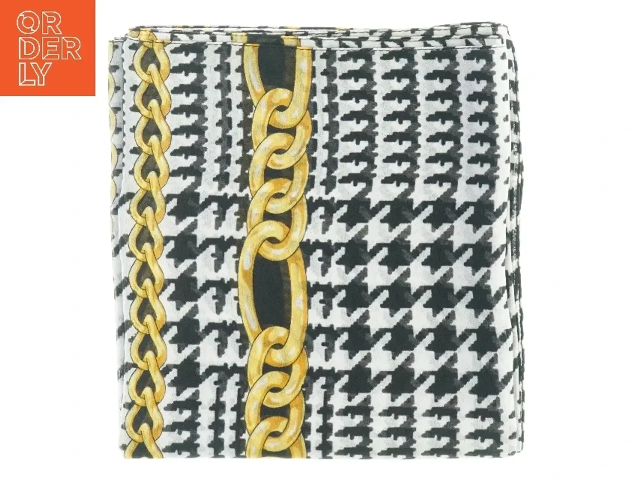 Billede 1 - Mønstret silketørklæde (str. 155 x. 42 cm)