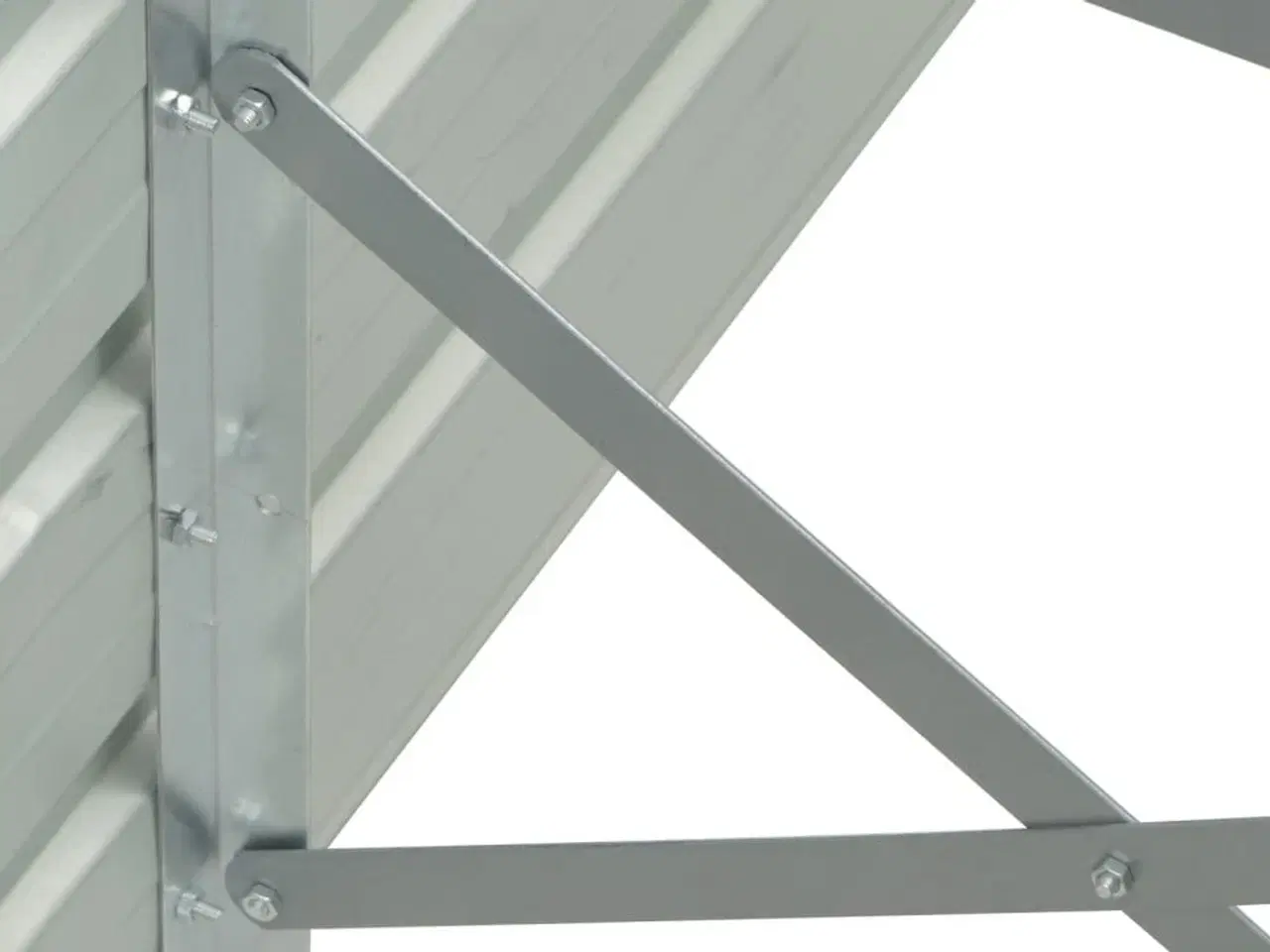 Billede 6 - Forhøjet plantekasse 100x40x45 cm galvaniseret stål grå
