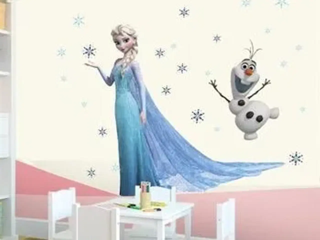 Billede 5 - Smuk Frost wallstickers med Elsa og Oluf fra Frost