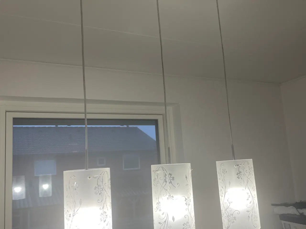 Billede 1 - Loftslampe med 3 glas