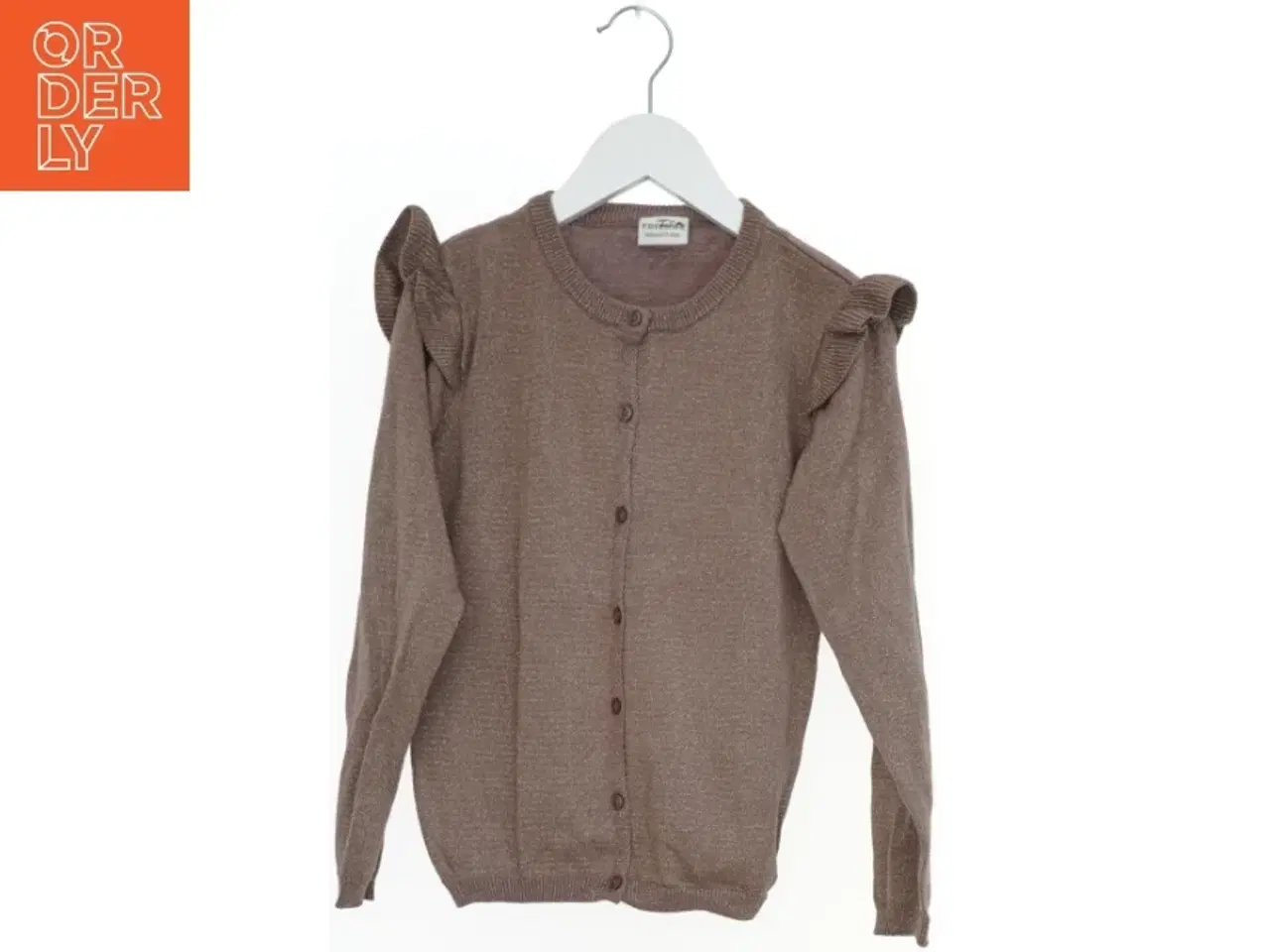 Billede 1 - Friends jule glimmer børne cardigan str. 128 med Pynteflæser og glimmer