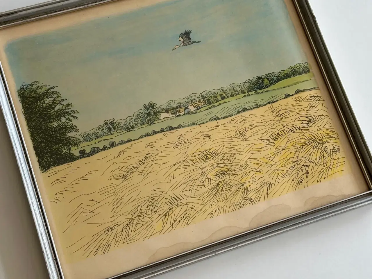 Billede 2 - Johannes Larsen, flyvende stork
