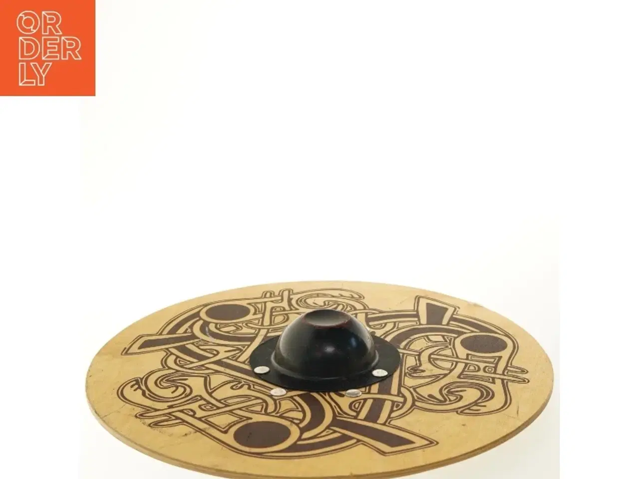 Billede 3 - Træskjold med dekoration (str. Ø 36 cm)