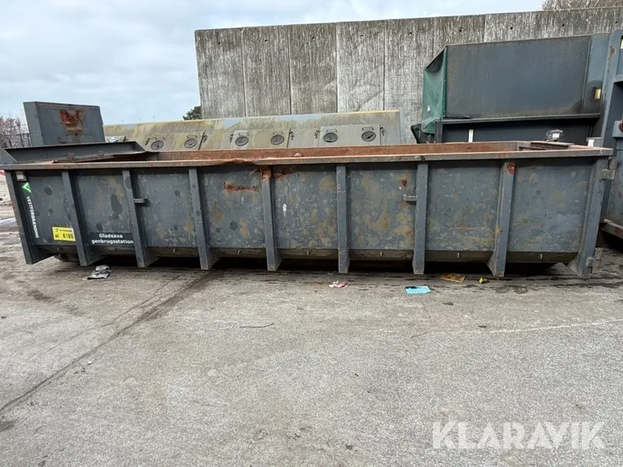 Billede 7 - Container Åben affaldscontainer med løftebeslag