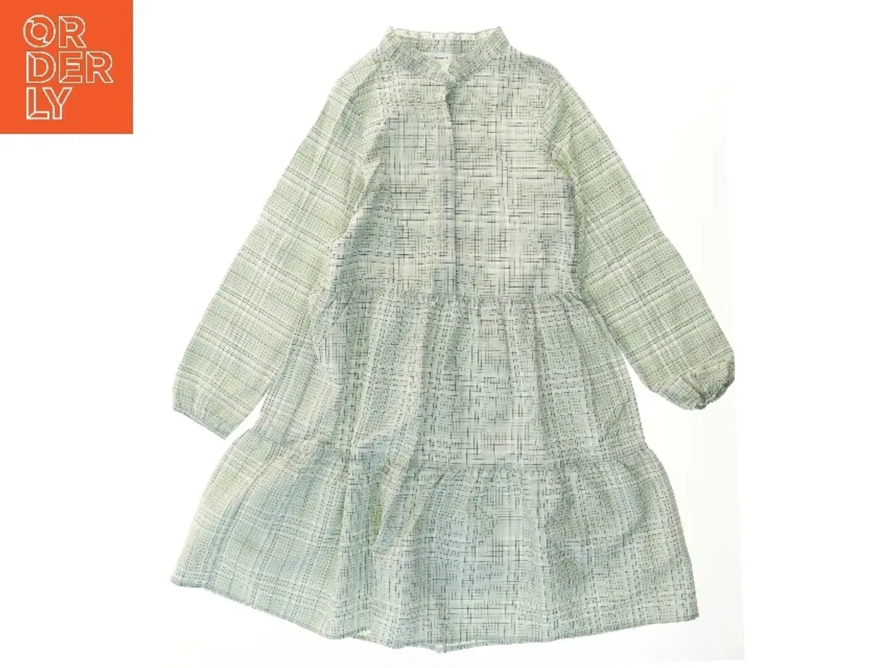 Billede 1 - Langærmet ternet kjole fra Name It (str. 146)