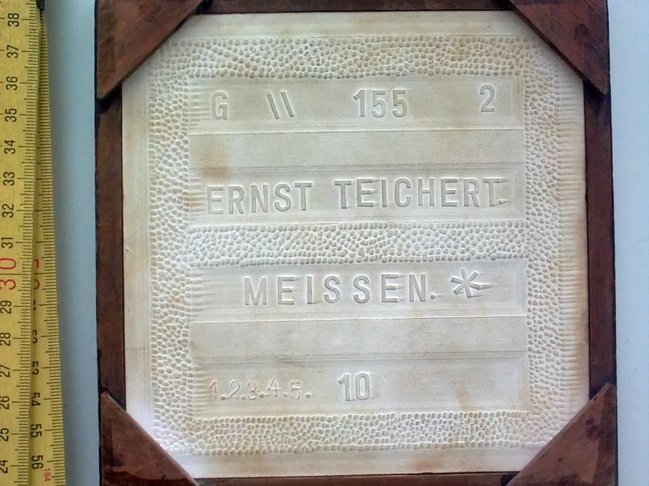 Billede 3 - Meissen ANTIK Ernst Teichert flise klinke maleri