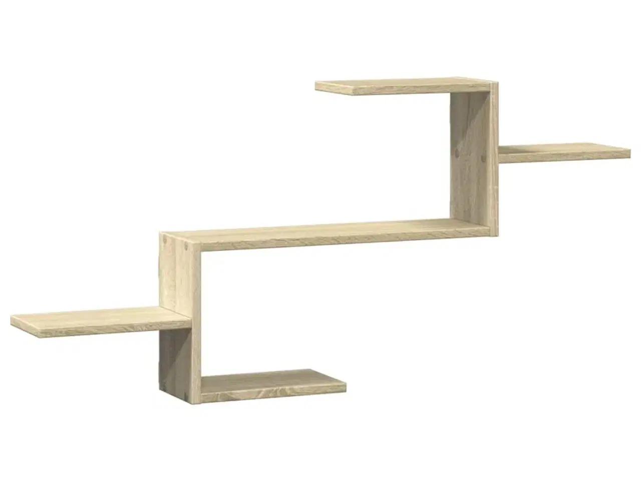 Billede 2 - Væghylde 104x15x49 cm konstrueret træ sonoma-eg