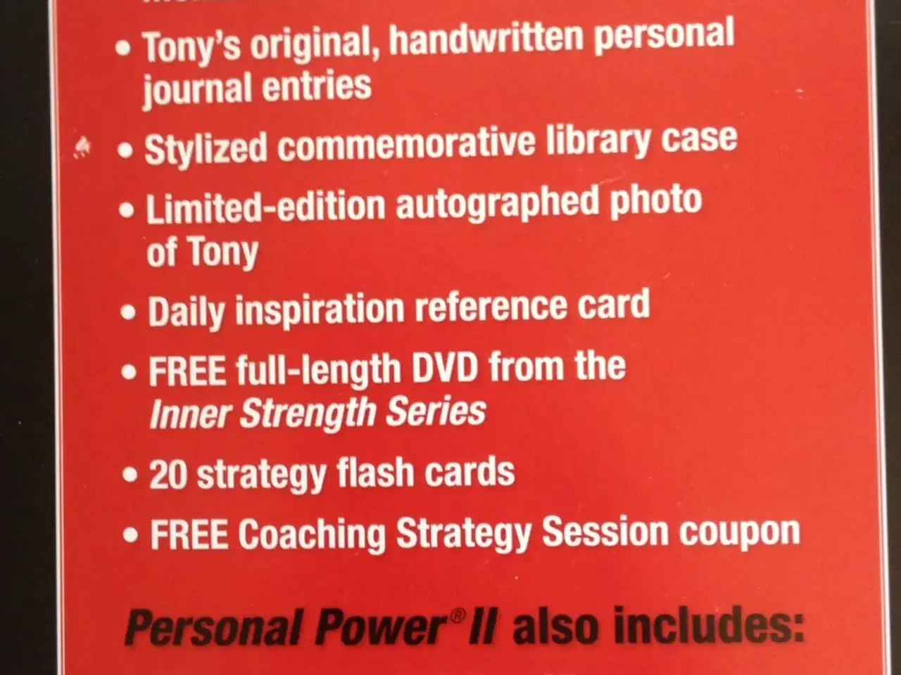 Billede 5 - Personal Power II - Tony Robbins