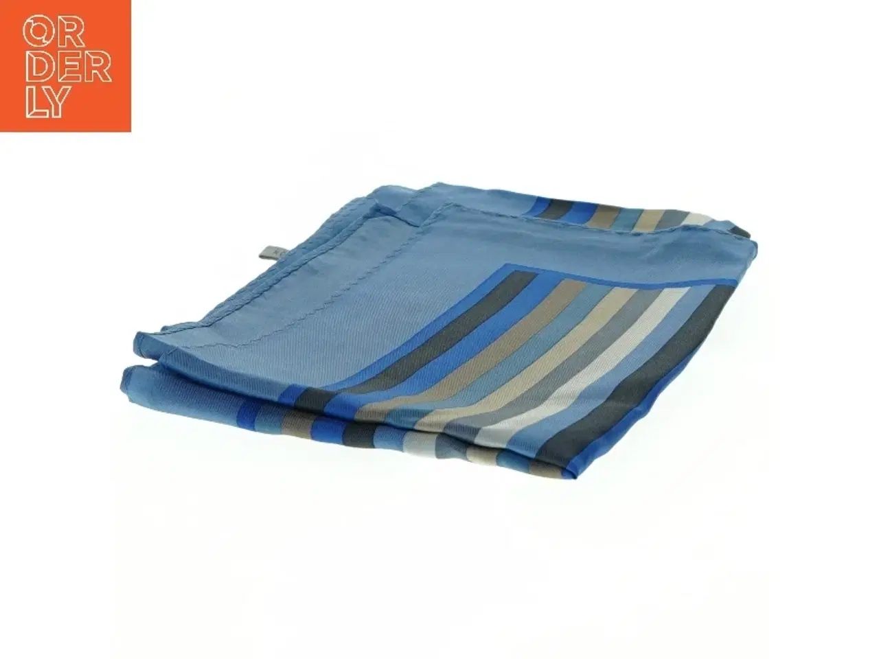 Billede 2 - Stribet silketørklæde fra Bison Club (str. 25 x 160)