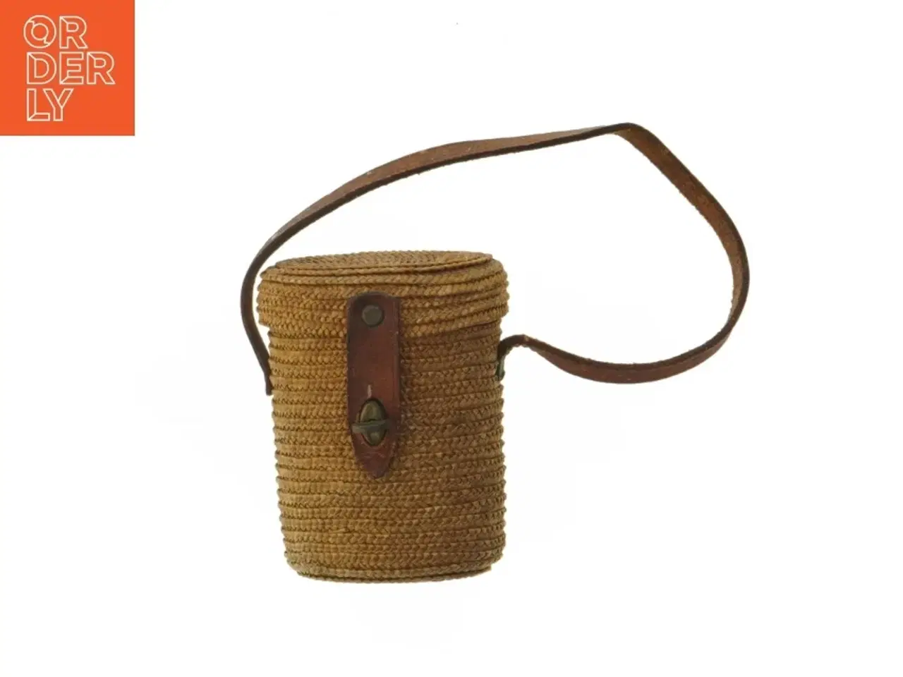 Billede 1 - Flettet etui med lille drikkeglas (str. 11,5 cm)