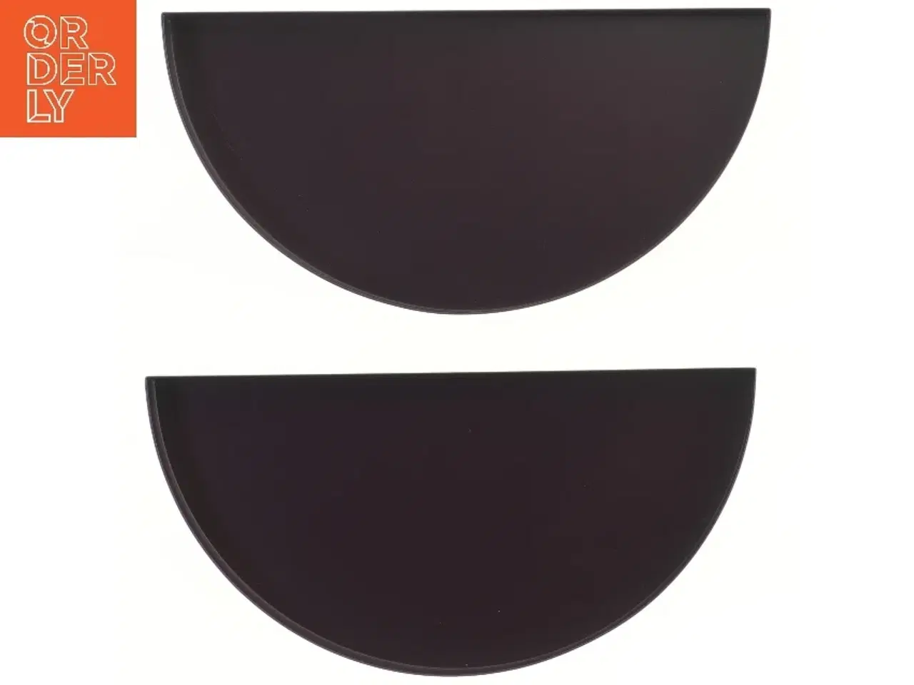 Billede 1 - Halvcirkelformede hylder (str. 2 styk, 33x16,5x2 cm)