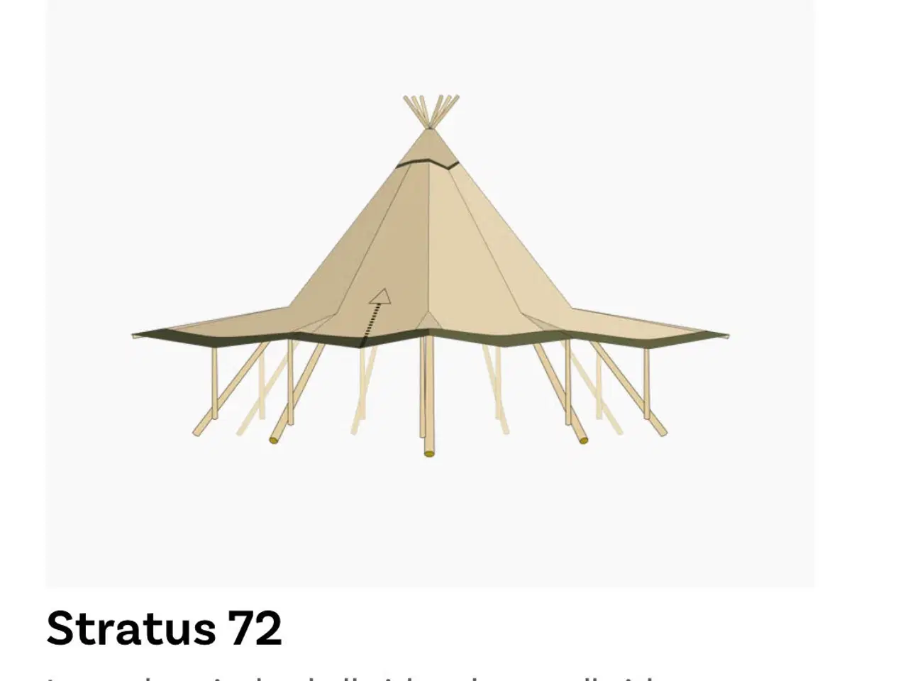 Billede 8 - Tipi-telt Tentipi - Stratus 72 10x10m