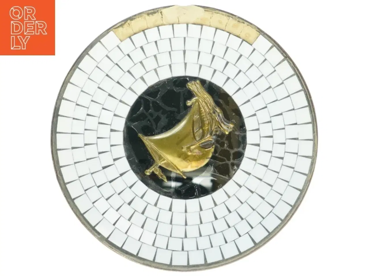 Billede 1 - Dekorativ tallerken med dyr (str. 25 cm i diameter. 3 cm høj)
