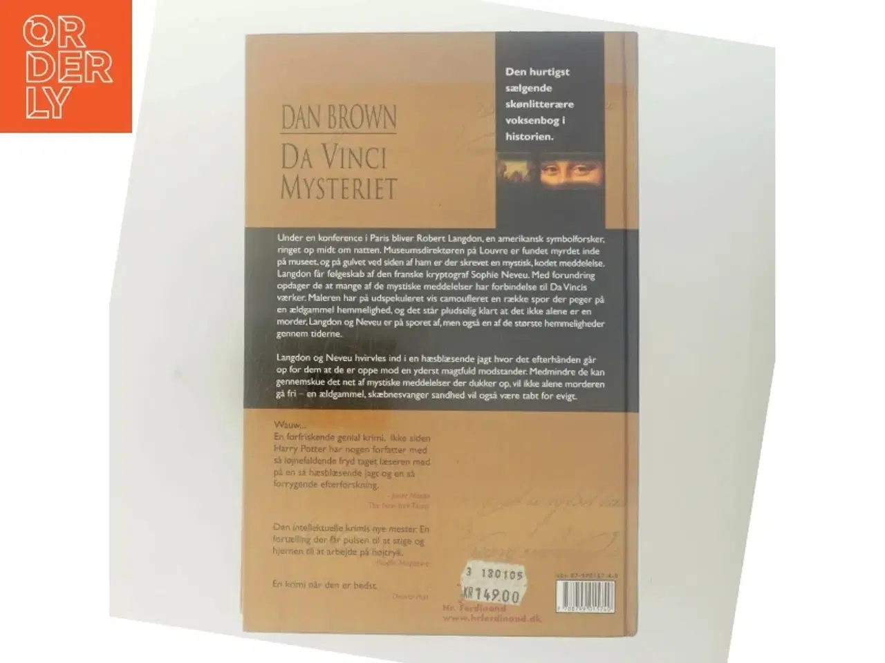 Billede 3 - Da Vinci Mysteriet af Dan Brown (Bog)