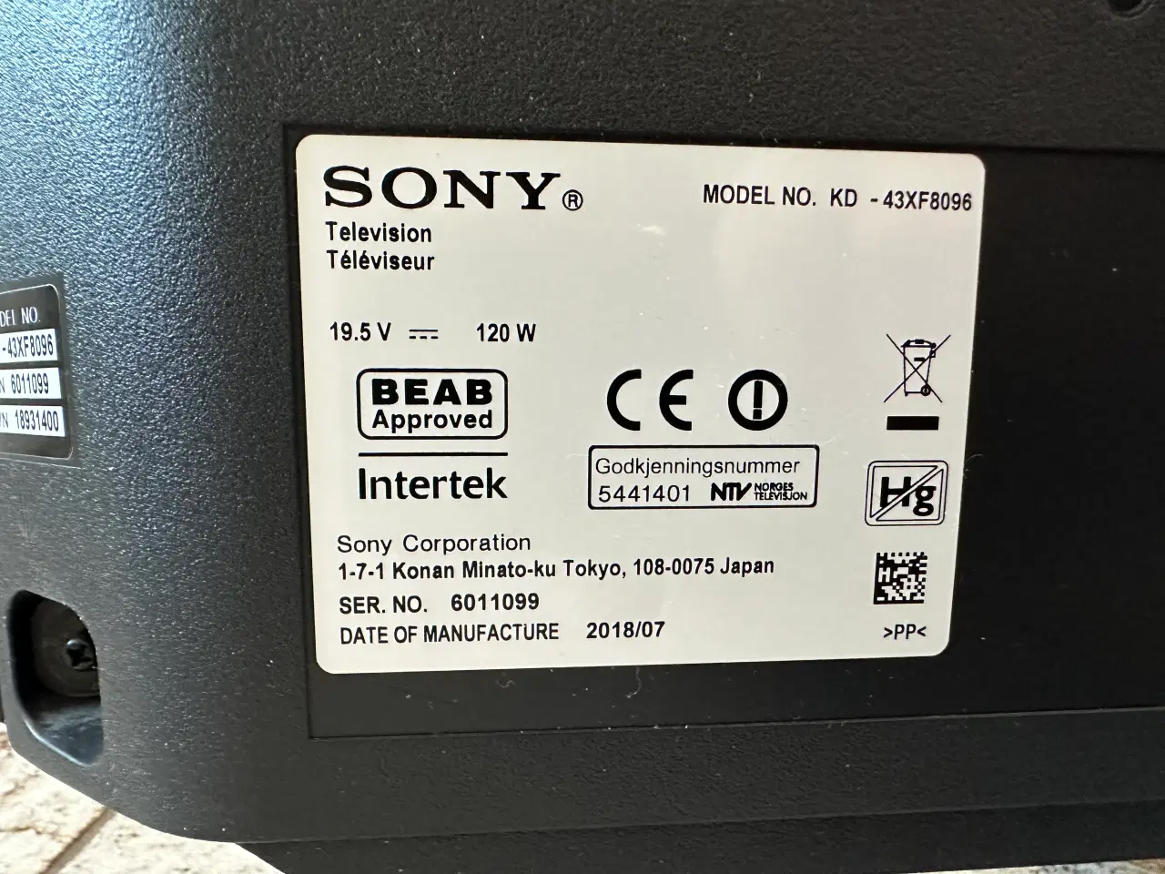 Billede 3 - Sony KD-43XF8096 TV