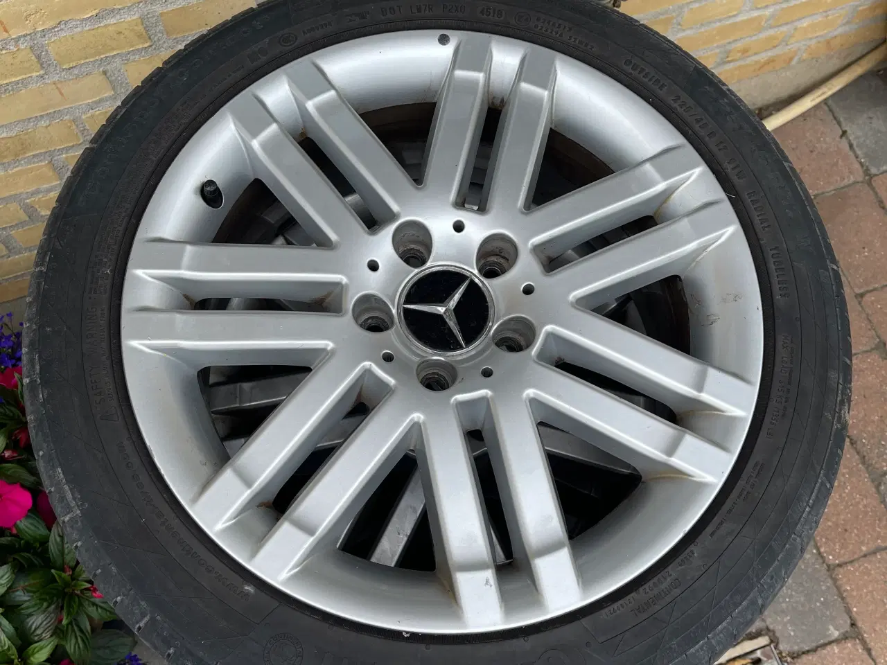 Billede 4 - Mercedes / BBS Alufælge med Continental sommerdæk 