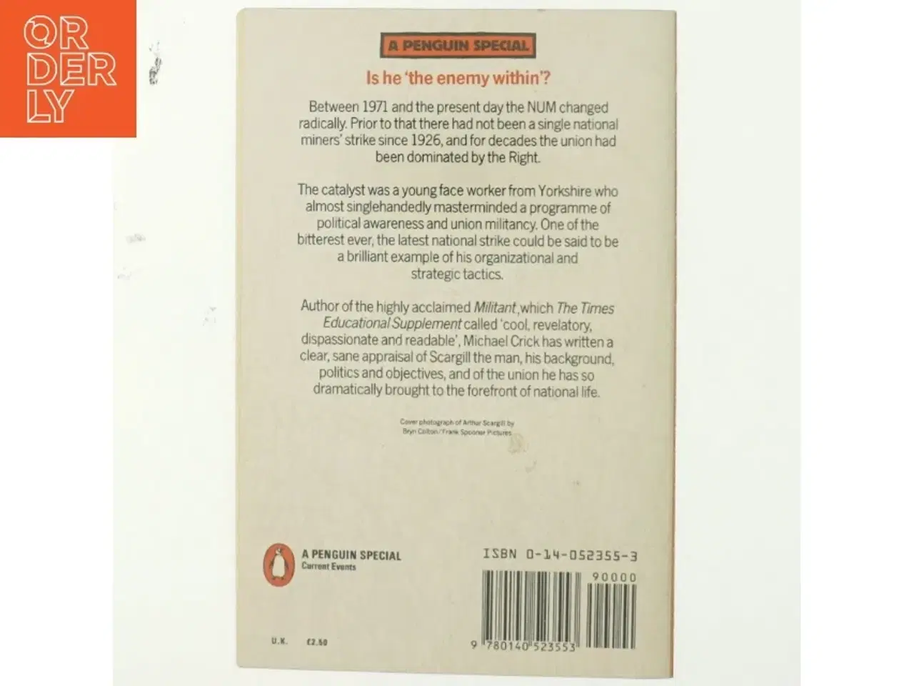 Billede 3 - Scargill and the miners af Michael Crick (Bog)