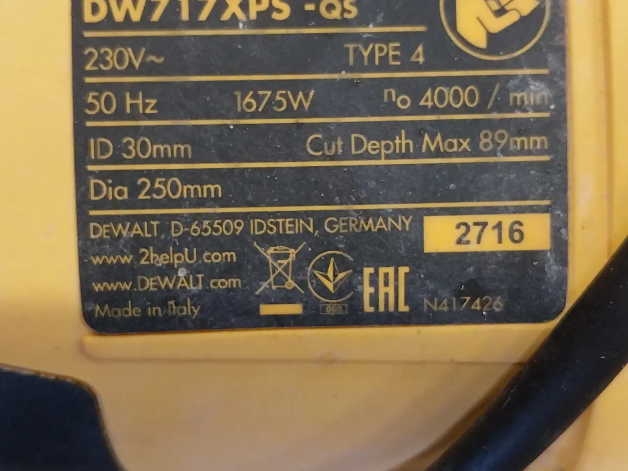 Billede 3 - DeWalt DW717XPS