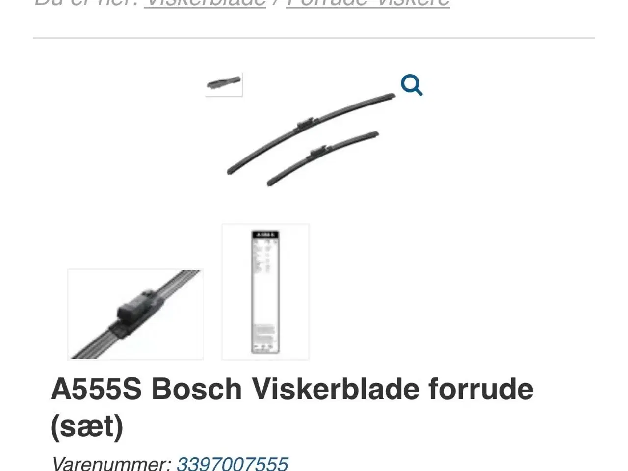 Billede 1 - Bosch A55S viskerblade