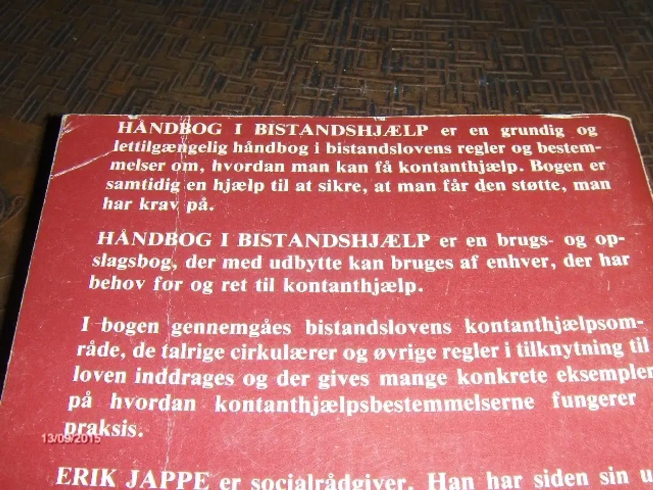 Billede 3 - BOG: ERIK JAPPE - HÅNDBOG I BISTANDSHJÆLP - 1986