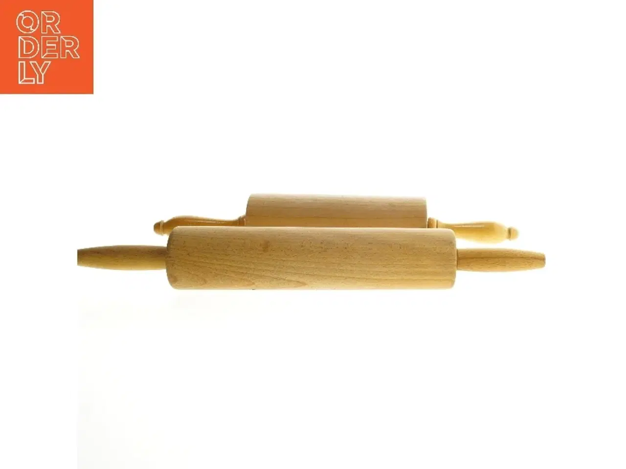 Billede 2 - 2 Træ kageruller (str. 38 cm og 42 cm)