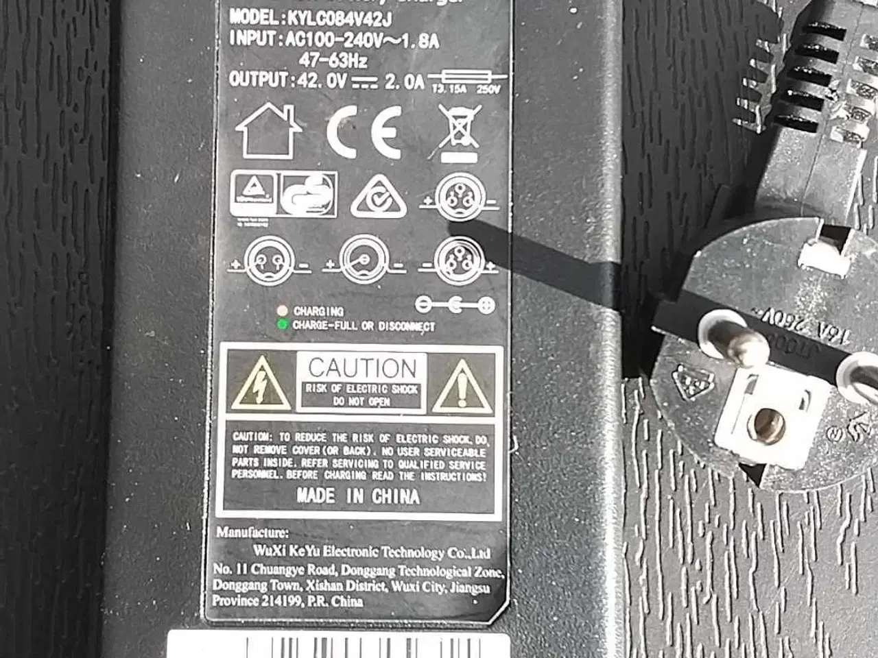 Billede 1 - Oplader til el-cykel.